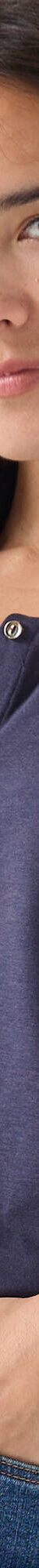 T-shirt boutonné manches longues, col polo (marine) T-shirt boutonné manches longues, col polo (marine)